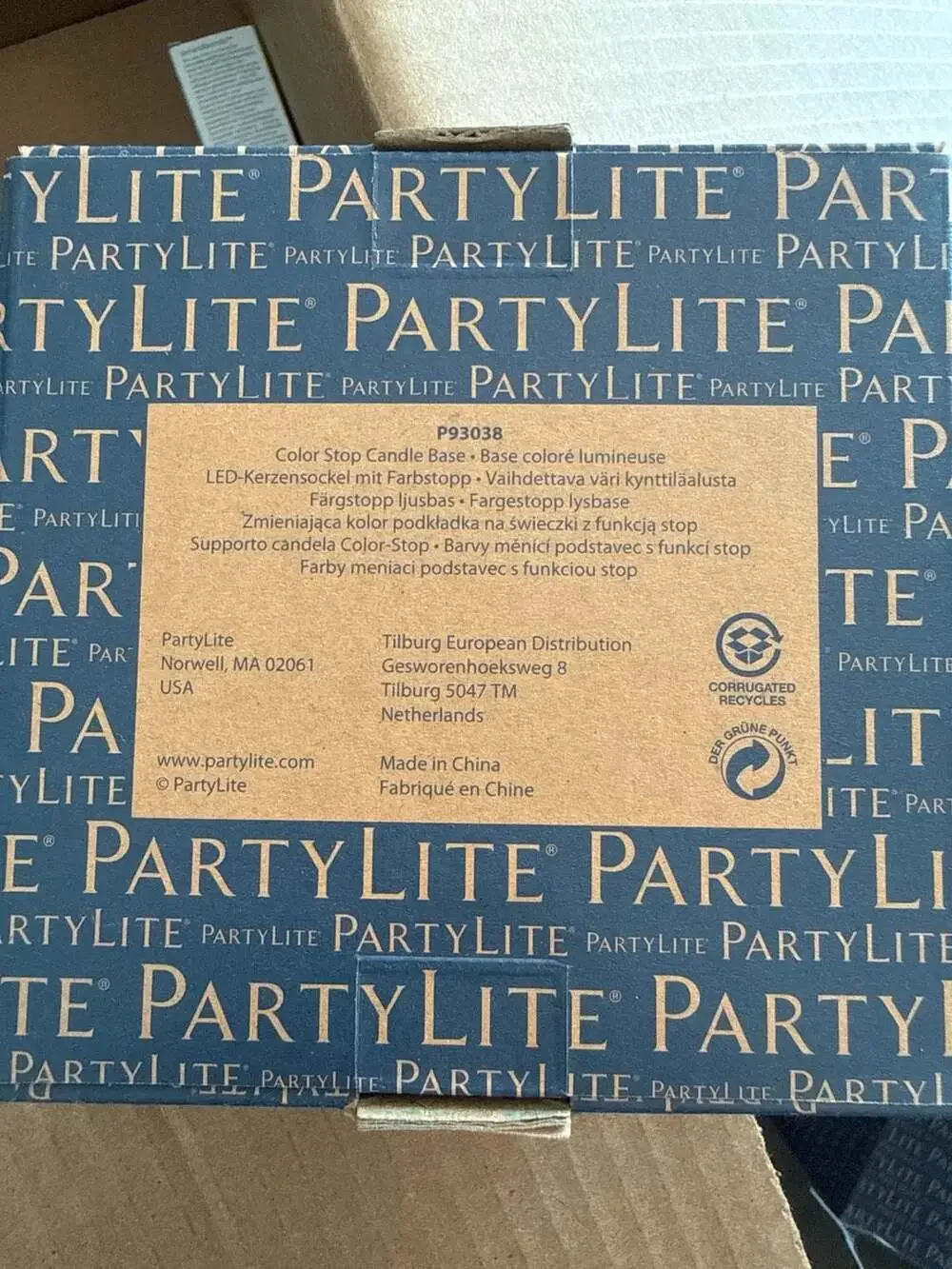 PartyLite P93038 Color Stop LED Candle Base